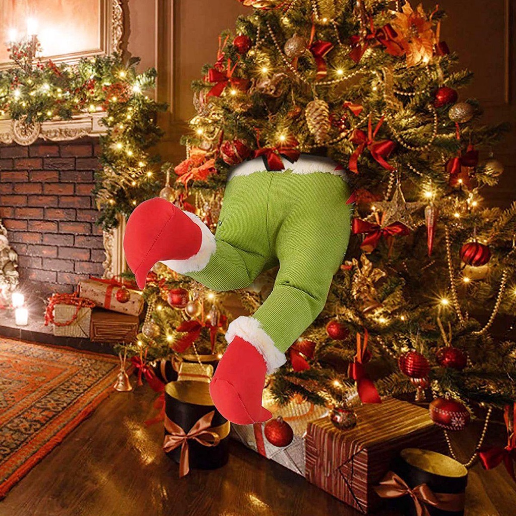 Muvako Đồ Trang Trí Giáng Sinh Vui Nhộn Màu Xanh Lá Cây grinch