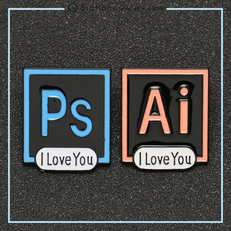 Pin cài áo Adobe I Love You - GC320