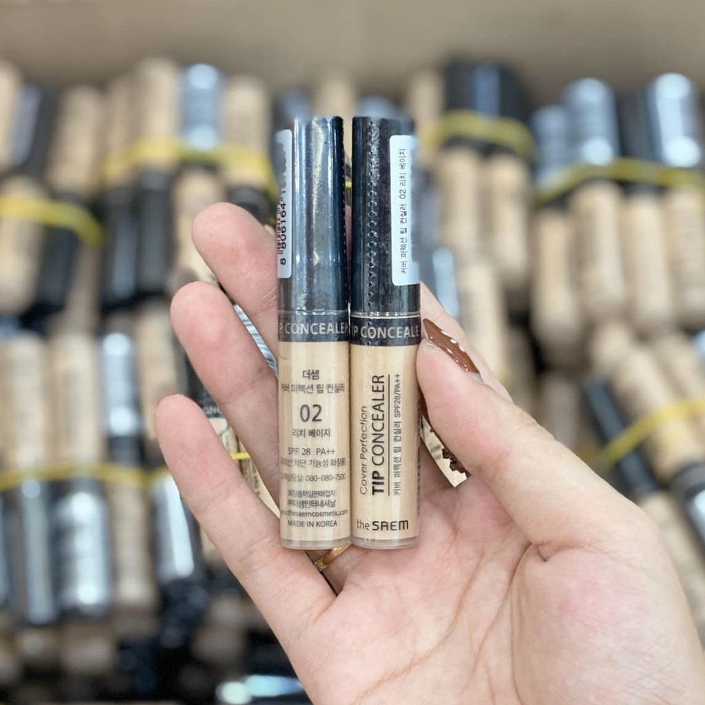 KEM CHE KHUYẾT ĐIỂM THE SAEM COVER PERFECTION TIP CONCEALER.