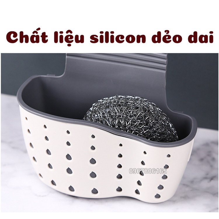 Túi Giỏ Silicon Treo Bồn Rửa Bát – Dụng cụ nhà bếp tiện lợi loại xịn - M134