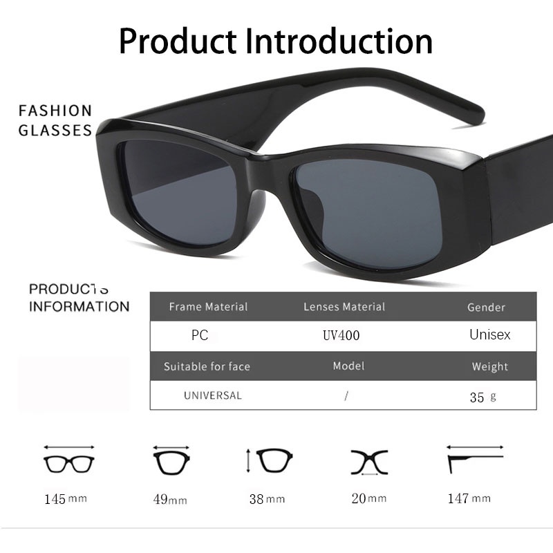 Kính Mát Gọng Vuông Nhỏ Thời Trang Cho Nữ