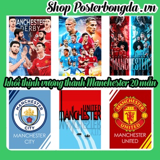 Poster Khối Thịnh Vượng Thành Manchester, Poster Bóng Đá Có In Theo Yêu Cầu