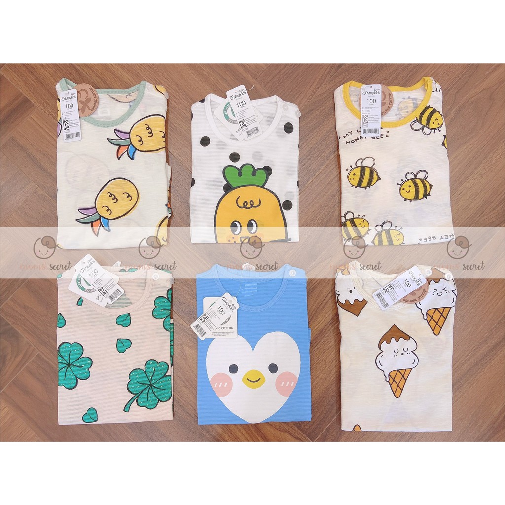 🐬[Chính Hãng] Bộ Quần Áo Lửng Honey Bee Cho Bé - Maykids 2021 - Nhập Khẩu Hàn Quốc🐬