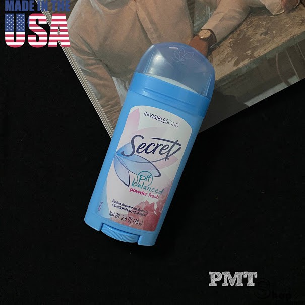 [USA] Lăn sáp khử mùi nữ Secret Powder Fresh 73g Invisible Solid ngăn mồ hôi - Mỹ | BigBuy360 - bigbuy360.vn