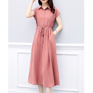 ĐẦM CÔNG SỞ | ĐẦM SƠ MI HỒNG DUYÊN DÁNG