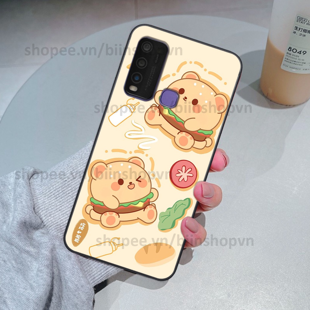 Ốp Vivo Y30 / Y50 in hình gấu chocolate kẹo ngọt siêu đẹp siêu xinh
