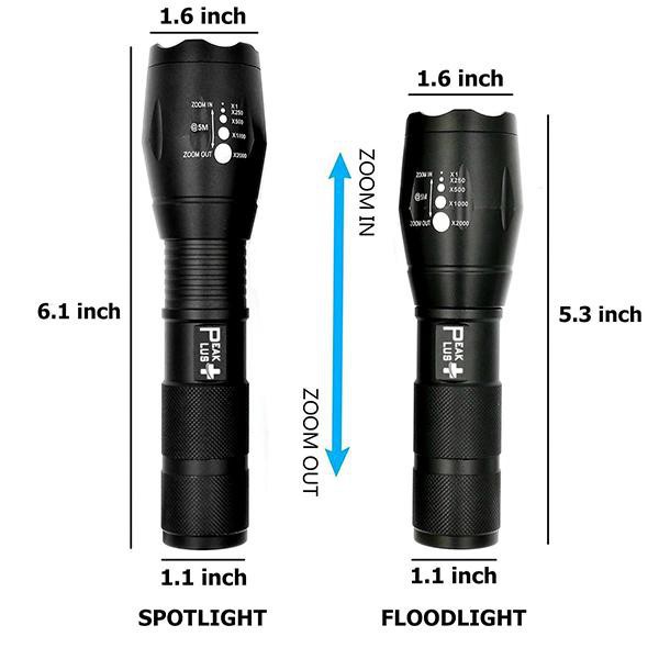 Bộ đèn pin siêu sáng ultrafire t6