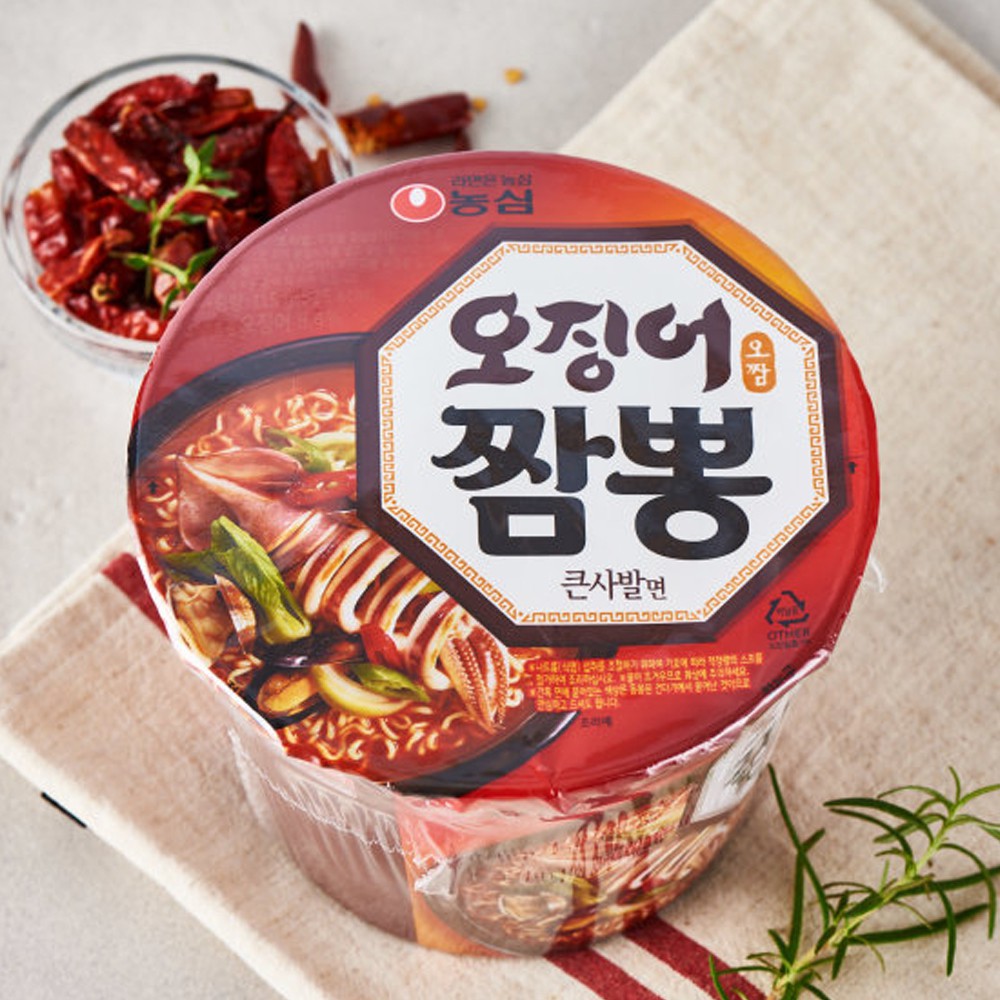 Mì Ăn Liền Champong Nongshim Hàn Quốc Vị Mực Tô 115g