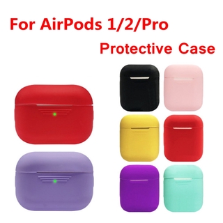 Vỏ bảo vệ hộp sạc tai nghe bằng silicon thích hợp cho Airpods 1/ 2/ Pro