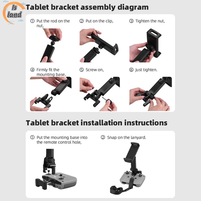 Giá Đỡ Máy Tính Bảng Điều Khiển Từ Xa Cho Dji Mini 3 Pro Mavic 3 / air 2s