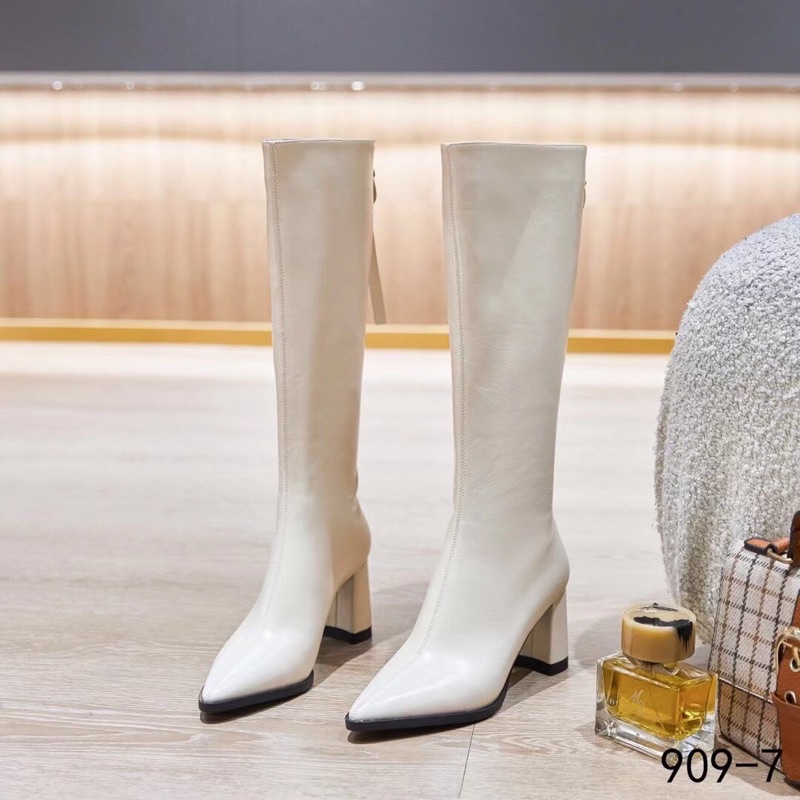 Boot Đùi Mũi Nhọn Da Siêu Mềm Lên Chân Bao Sang Chảnh Hàng Đẹp Loại 1