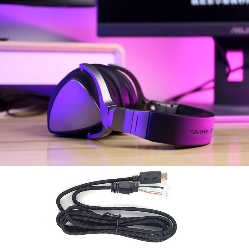 Dây Cáp Âm Thanh Nổi Hai Đầu Thay Thế Cho Tai Nghe Chụp Tai ROG Delta USB-C