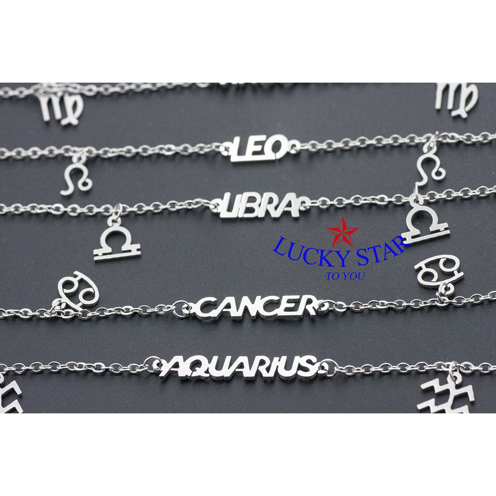 Lắc tay cung hoàng đạo thời trang độc đáo