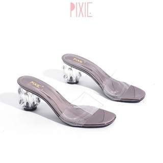 Guốc Cao Gót 5cm Quai Trong Mica Pixie X403