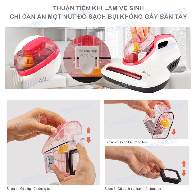 Máy hút bụi giường, sofa Tiross TS9302