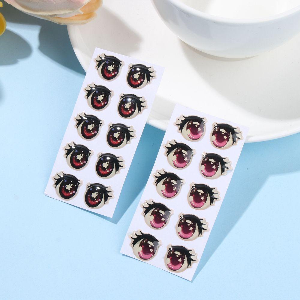 SUSANS 5 / 10 Cặp Nhãn Dán Hoạt Hình Bằng Đất Sét Dễ Thương