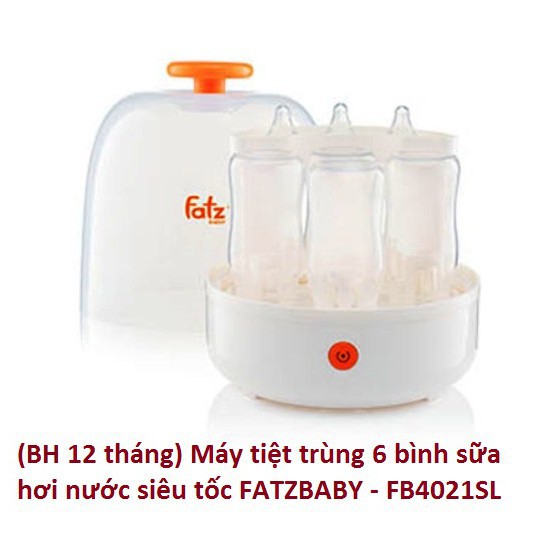 Máy tiệt trùng bình sữa hơi nước siêu tốc Fatzbaby FB4021SL