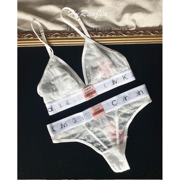 Bộ Đồ Lót Ren Siêu Mỏng Gợi Cảm Giới Hạn 100% Chính Hãng klein Ren 21 Valentine Cho Nữ