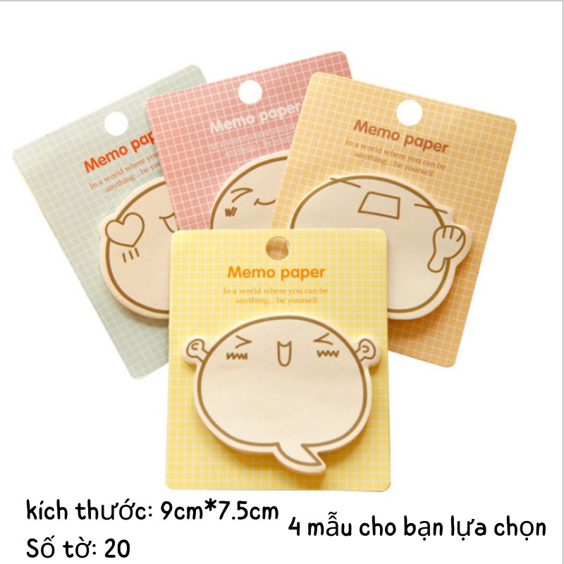 GIẤY NHỚ HOẠT HÌNH, GIẤY NOTE DỄ THƯƠNG, GIẤY GHI CHÚ KUTE