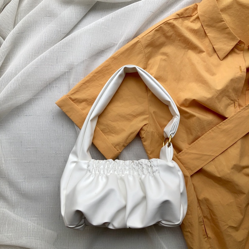 IELGY Túi Xách Tay Bằng Da Nhân Tạo Màu Trơn Thời Trang Phong Cách Âu Mỹ Cho Nữ