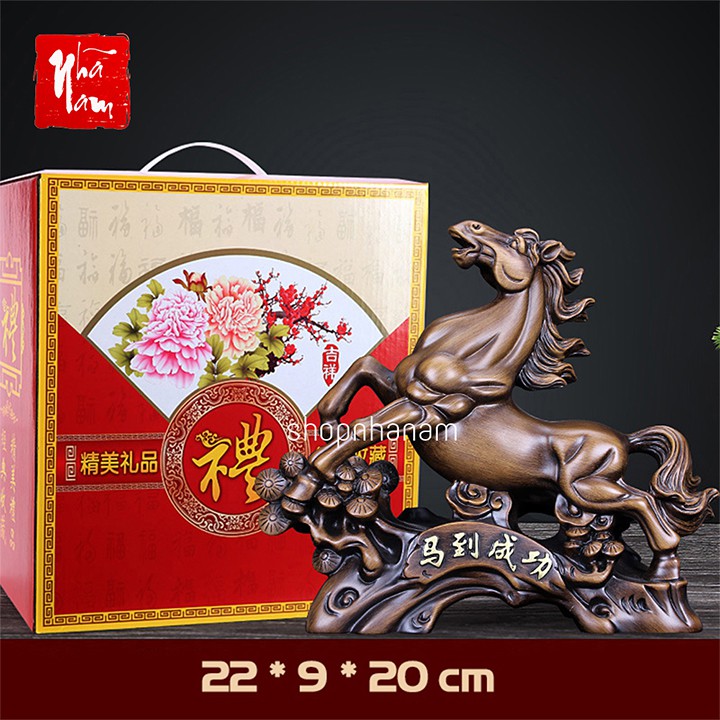 Tượng mã đáo thành công ngựa phi quà tặng trang trí nhà cửa vật phẩm phong thủy | BigBuy360 - bigbuy360.vn