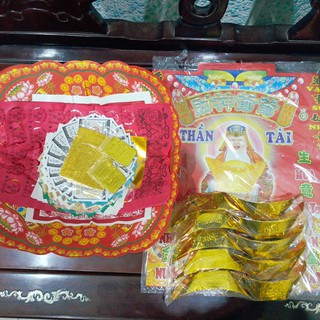 Giấy cúng thần tài, ông địa , mùng 10
