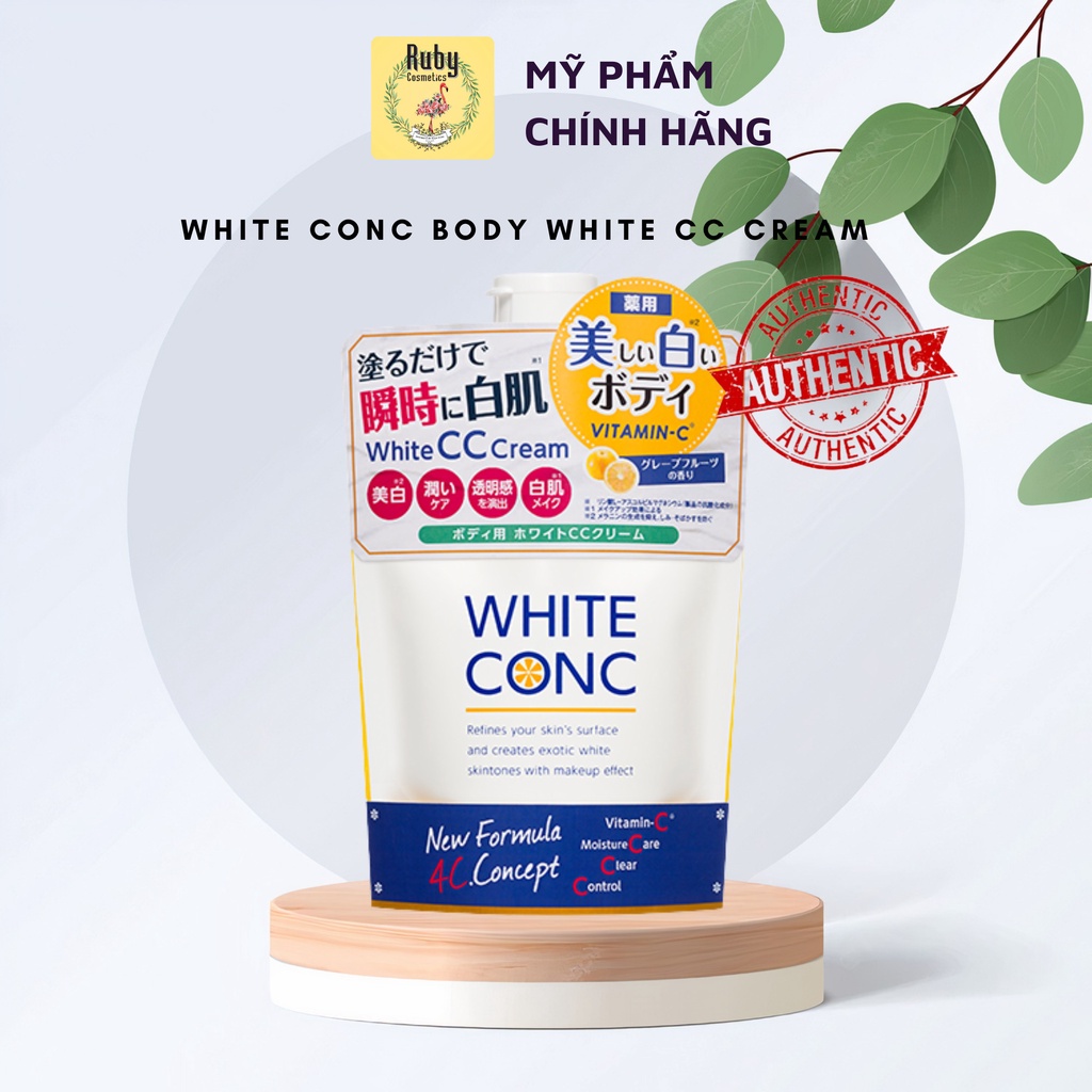 Kem Dưỡng Trắng Da Toàn Thân White Conc Cc Cream Vitamin C (200g)