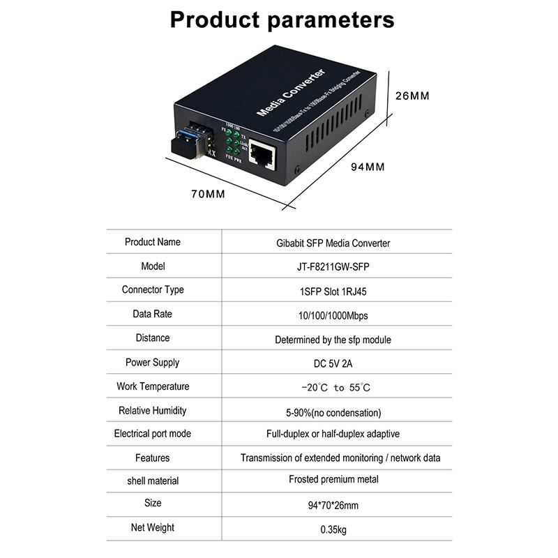Bộ Chuyển Đổi Sfp Sợi Quang 1gb Sfp Sang Rj45 1000mbps Sfp Ule Tương Thích Mikrotik | BigBuy360 - bigbuy360.vn