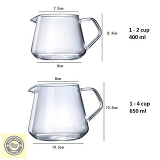Bình Đựng Thuỷ Tinh Server Coffee No Brand