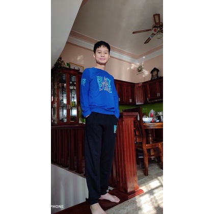 BỘ NỈ DA CÁ  BÉ TRAI Sz ĐẠI  ( TỪ 33-56KG)