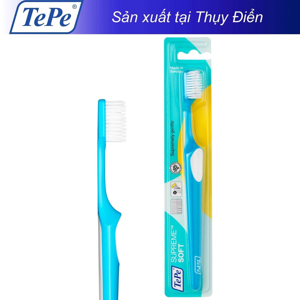 Bàn chải đánh răng cao cấp, lông mềm Tepe Supreme/ Thụy Điển