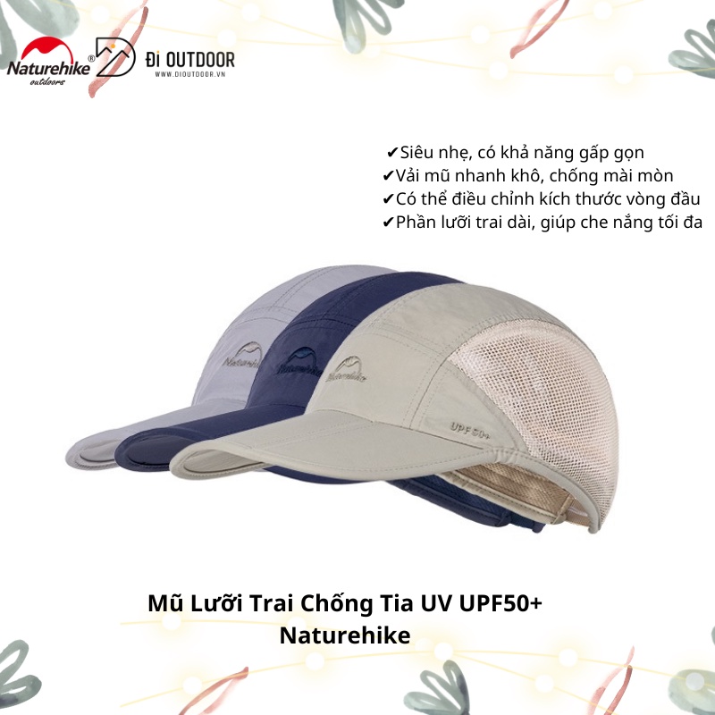 Mũ Lưỡi Trai Chống Tia UV UPF50+ Naturehike NH18H009-T