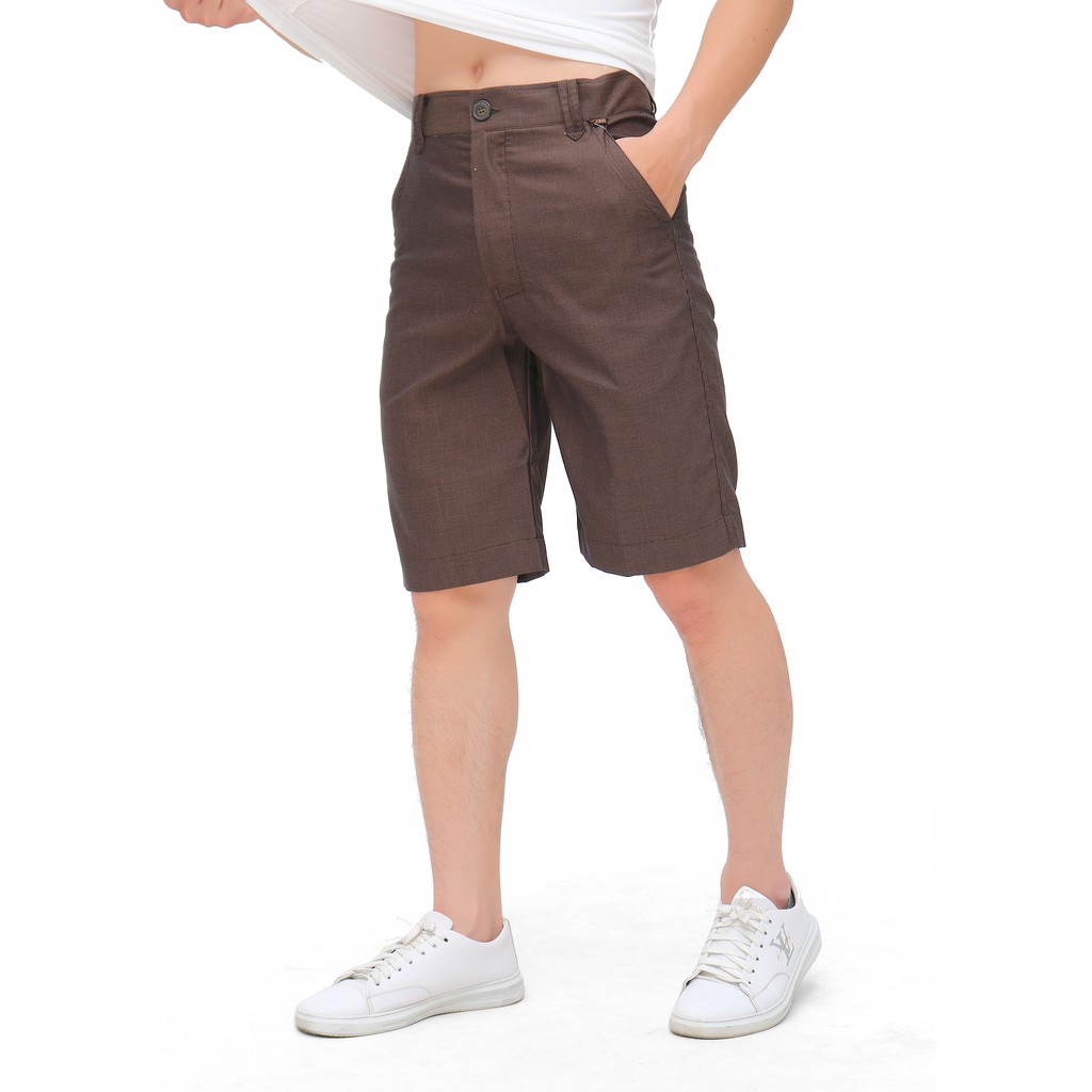 Quần short nam Narsis S4010 màu vàng kẻ đen