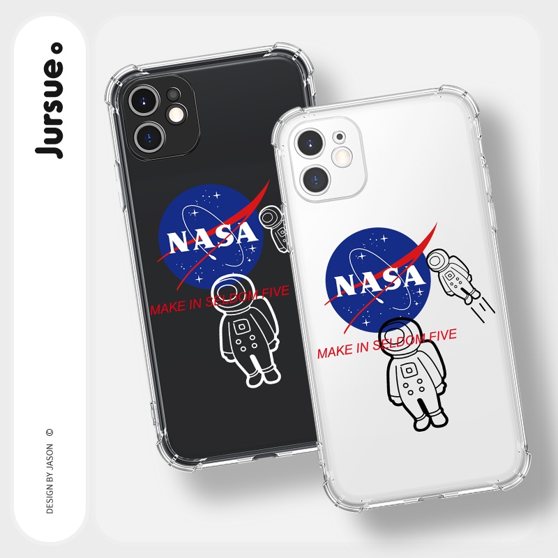 Ốp lưng JURSUE chống sốc silicon mềm hình ngộ nghĩnh cho iPhone 13 12 11 Pro Max SE 2020 X XR XS ip 8 7 6 6S Plus Y75