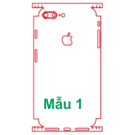 IP 7plus miếng dán Ppf mặt sau chống va đập chống trầy xước