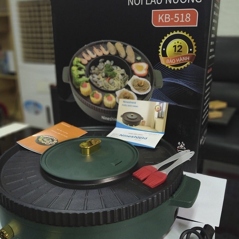 Lẩu Nướng Tròn Đa Năng Loại to KB-518  - Gia Dụng Gia Đình