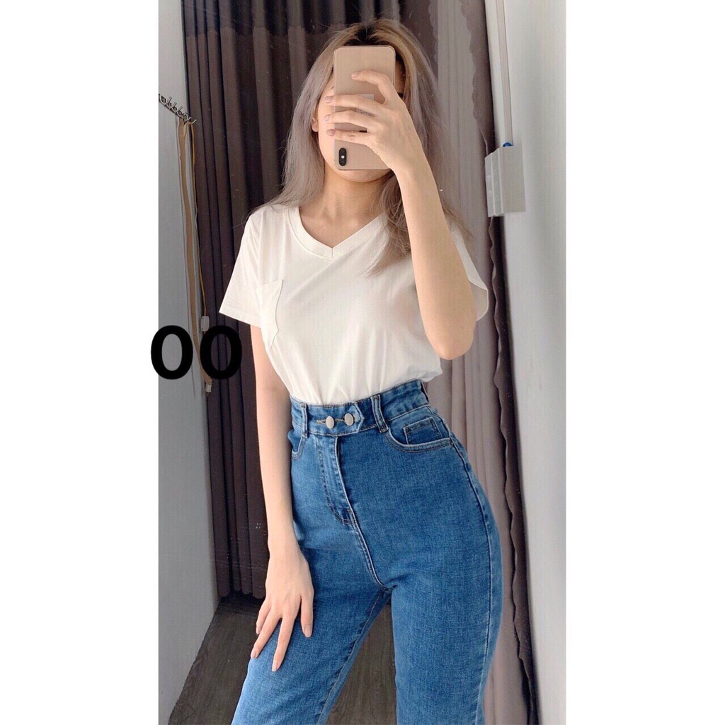 Quần jean ống rộng nữ quần baggy cạp cao hàn quốc tôn dáng Tulibs BG5100