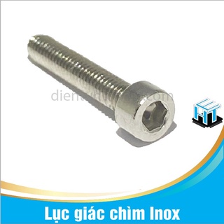 Combo 5 con ốc lục giác chìm m3 inox chất inox 201 nhiều kích thước