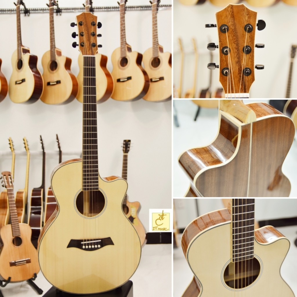 Guitar Acoustic | Gỗ Mahogany (Bắc Phi) | DT-A25c3 | Tặng kèm phụ kiện