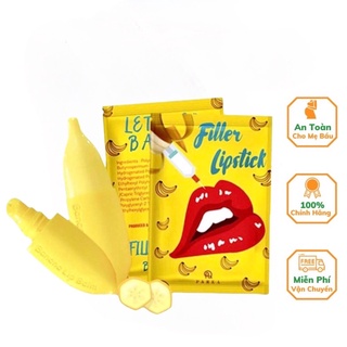 𝗖𝗼́ 𝗦𝗔̆̃𝗡 Son Filler Collagen Chuối Khử Thâm Parea cùng son màu Chu Lipstick, giúp môi căng mọng hồng hào