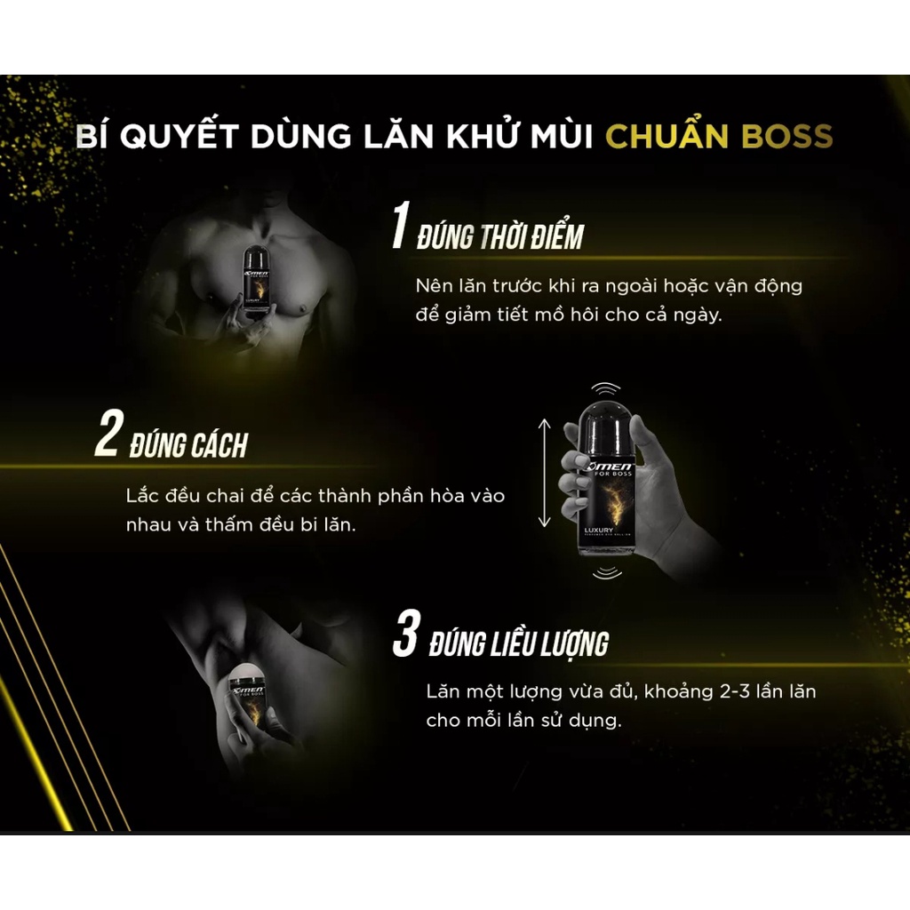Lăn khử mùi X-men for boss hương luxury 50ml