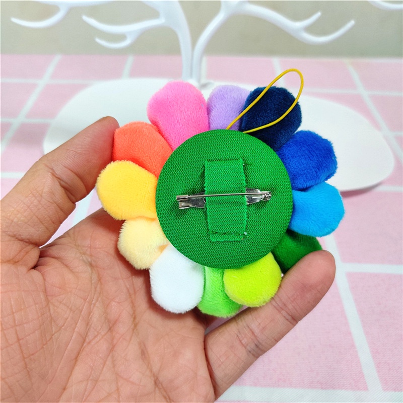 Ghim Cài Áo Hình Hoa Hướng Dương Mặt Cười Dễ Thương