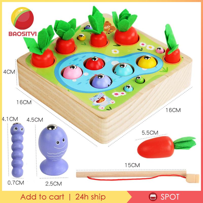 Baosity1] Củ Cà Rốt Đồ Chơi Montessori Cho Bé 1 2 3 Tuổi