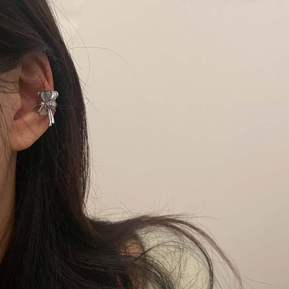 Khuyên Vành Tai Đính Đá Thời Trang Dành Cho Nữ|Đôi Bông Tai Hình Chú Gấu Đáng Yêu Dành Cho Nữ