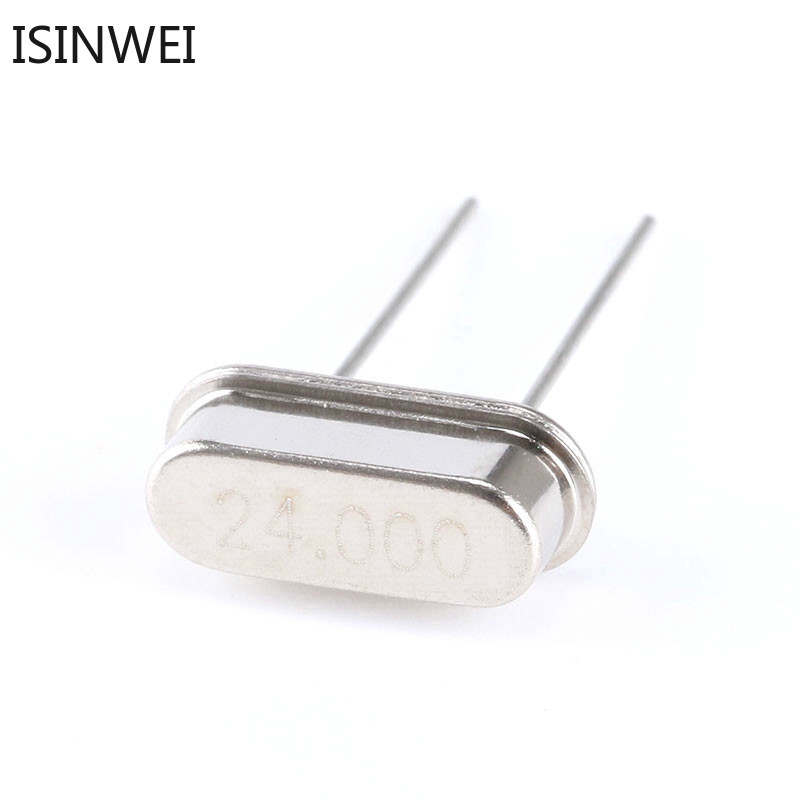 10 phụ kiện bộ cộng hưởng thụ động thạch anh 24M HC-49S 24MHz