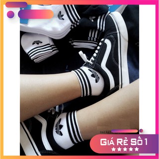 🌟FREESHIP🌟Tất thể thao Adidas cổ trung 3 lá