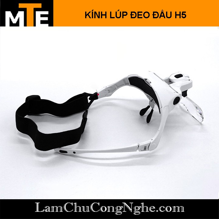 Kính lúp đội đầu tích hợp đèn led H5