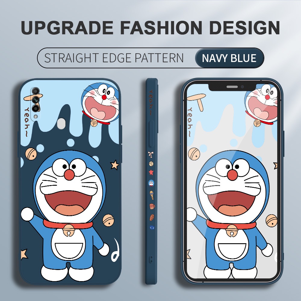 Ốp điện thoại góc vuông in hình Doraemon cho OPPO A31 2020 A8 A93 A92S Reno 4Z 5G