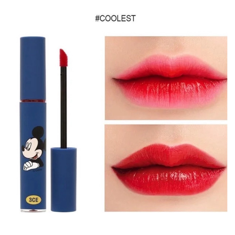 Son kem lì Mickey 3.CE Tattoo Lip Tint Phiên bản giới hạn - Coolest Màu đỏ lạnh cuốn hút HanZy Store