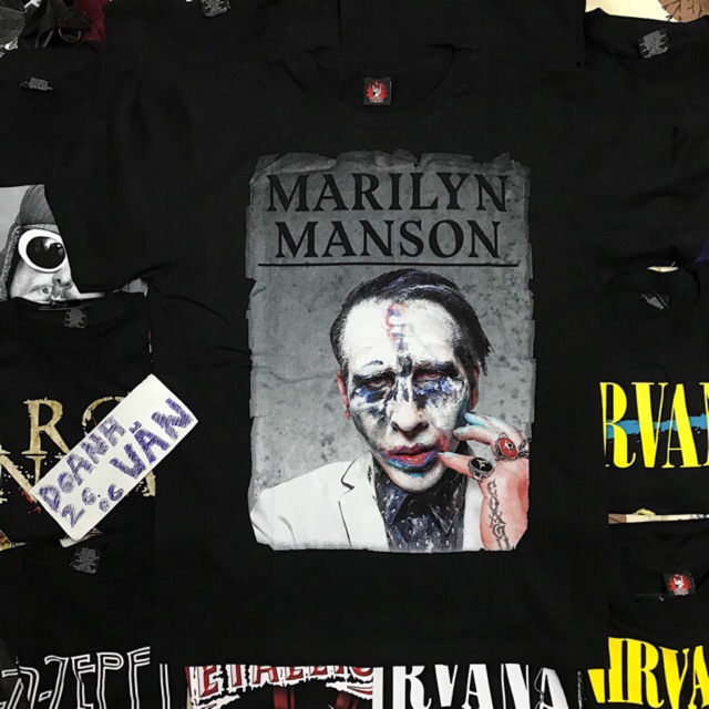 (M, L, XL) ÁO MARILYN MANSON HUYỀN THOẠI - ROCK BAND TEE - ÁO THUN ROCK - ROCK TEE - ROCK BAND